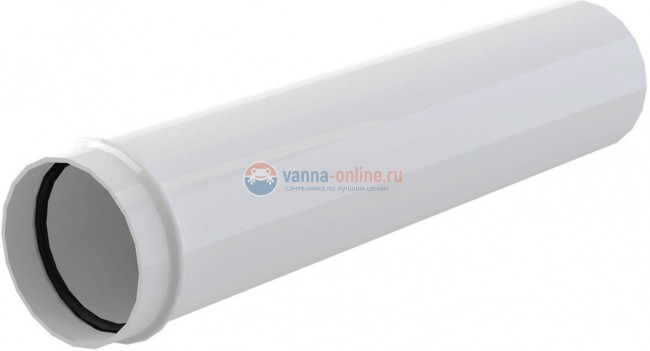 Удлинительная трубка AlcaPlast A4000B DN32, цвет - белый матовый Удлинительная трубка AlcaPlast A4000B DN32, цвет - белый матовый