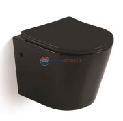 Подвесной унитаз Ceramalux В 2330В безободковый, крышка микролифт