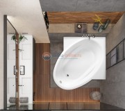 Акриловая ванна Vagnerplast Bahama 180 x 156 см Акриловая ванна Vagnerplast Bahama 180 x 156 см