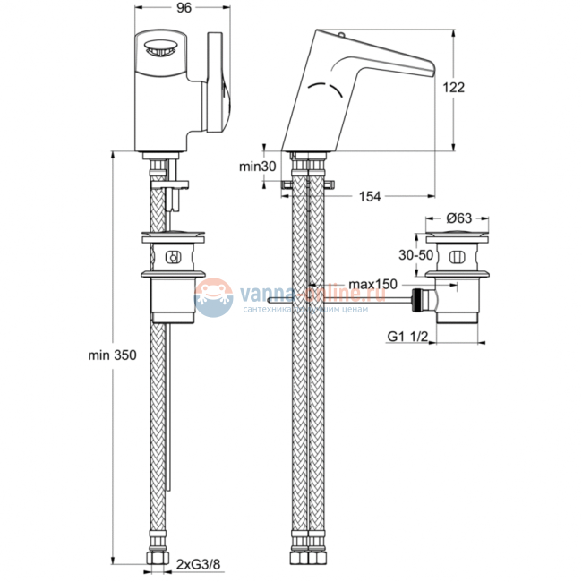 Смеситель для раковины Ideal Standard MELANGE B8630AA