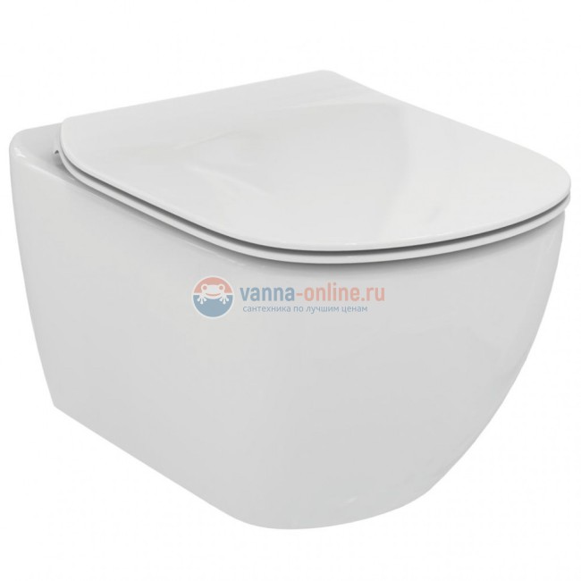 Безободковый подвесной унитаз Ideal Standard TESI Rimless T350301