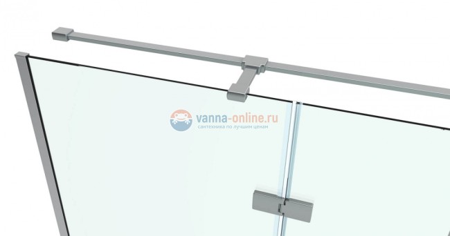 Душевой уголок Black&White Stellar Wind S708L/R, 90 x 120 см