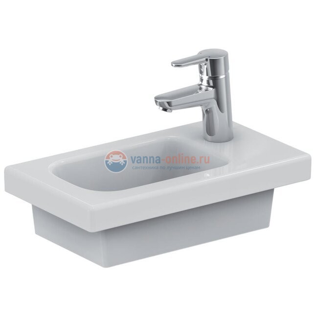 Раковина Ideal Standard Connect Space 45 см, смеситель справа, белый