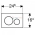 Клавиша Geberit Sigma Type 20 115.882.14.1, двойной смыв, черный (не оставляет отпечатки пальцев)
