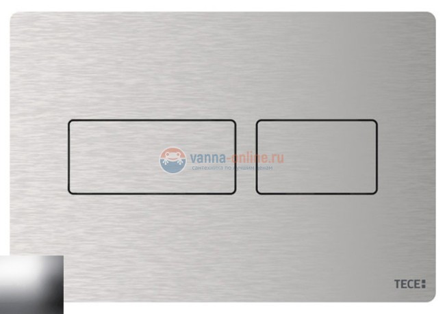 Клавиша смыва TECE Solid с двойной системой смыва, хром глянцевый