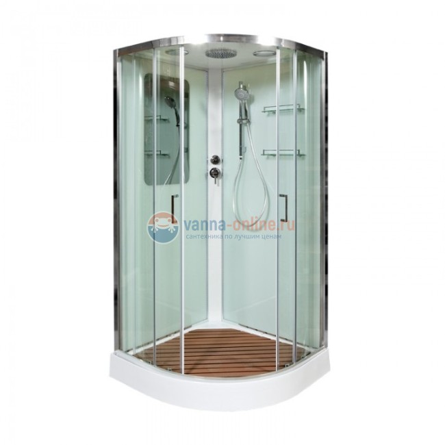 Душевая кабина Deto A 01 100 x 100 см, с крышей, стандартная