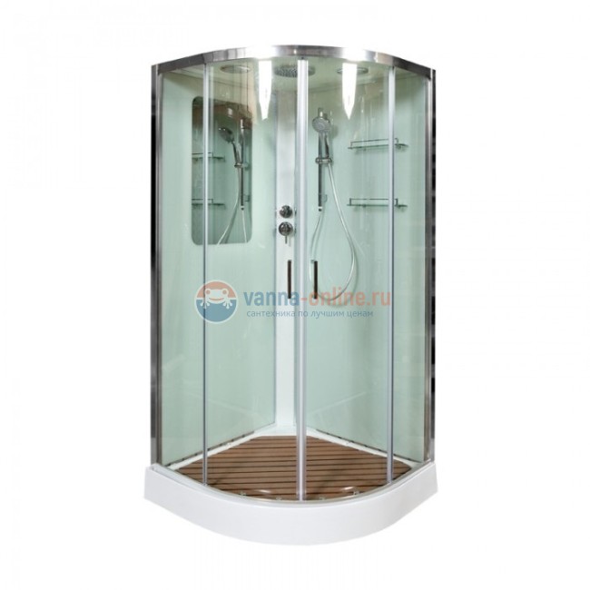 Душевая кабина Deto A 01 100 x 100 см, с крышей, стандартная
