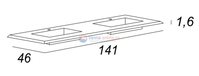Раковина Cezares Bellagio 50215