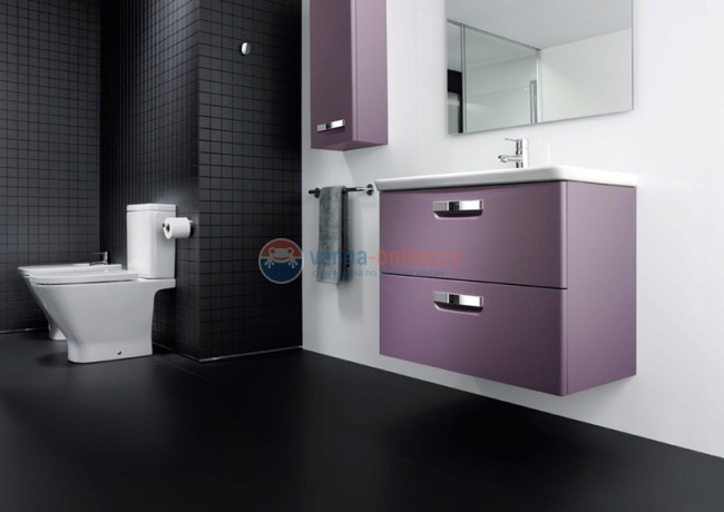 Тумба под раковину Roca Gap 60 zru9302742, фиолетовая Тумба под раковину Roca Gap 60 zru9302742, фиолетовая