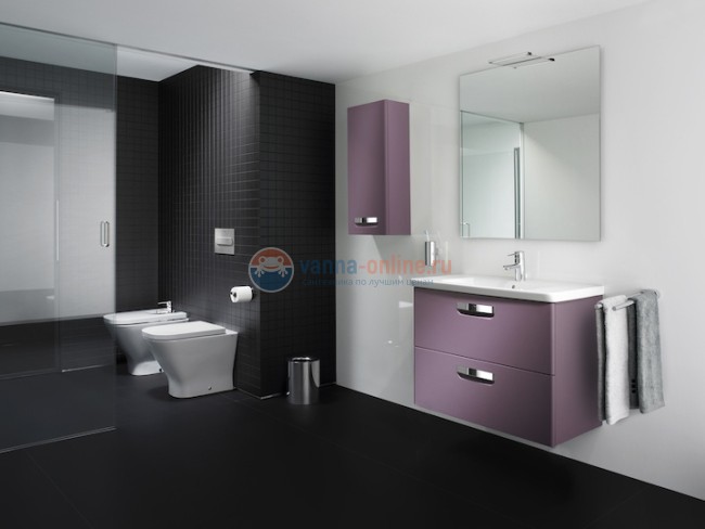 Тумба под раковину Roca Gap 60 zru9302742, фиолетовая Тумба под раковину Roca Gap 60 zru9302742, фиолетовая