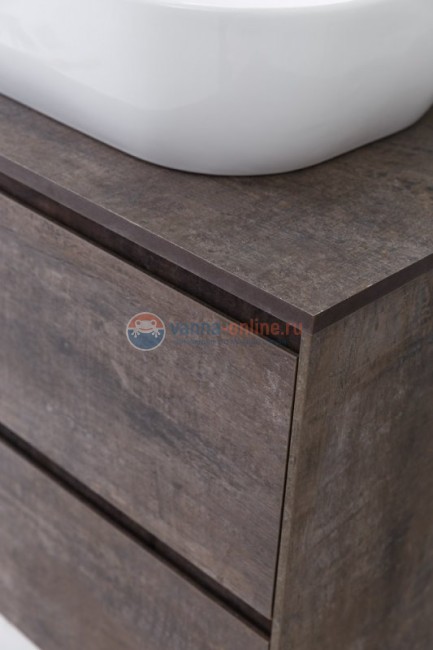 Тумба под раковину BelBagno Pietra PIETRA-800-2C-SO-PT, 80 х 46 х 55 см, цвет серый камень (stone)