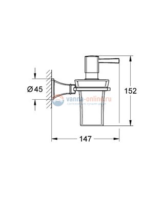Дозатор для жидкого мыла Grohe Grandera 40627000, хром