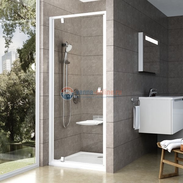 Душевая дверь Ravak Pivot PDOP1-90 03G70101Z1, белый/белый/транспарент