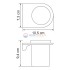 Стакан для зубных щеток WasserKRAFT Kammel K-8328WHITE, стеклянный
