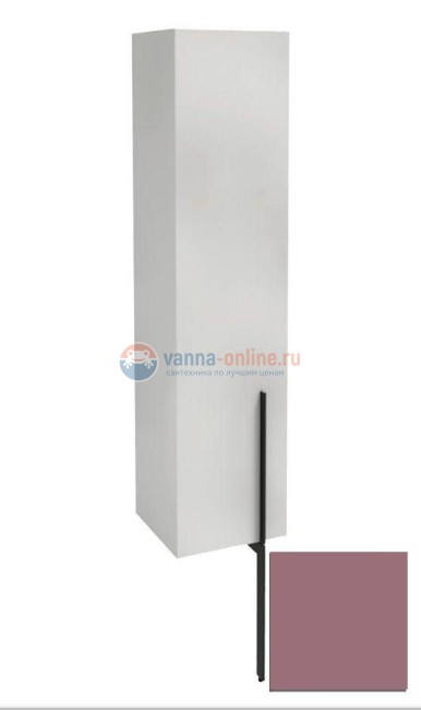 Пенал Jacob Delafon Nouvelle Vague 35 см, EB3047G-S37, цвет нежно-розовый сатин, левый