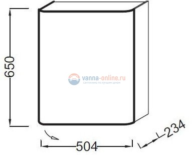 Полуколонна Jacob Delafon Replay 50 см, EB1075D-G1C, белый лак Полуколонна Jacob Delafon Replay 50 см, EB1075D-G1C, белый лак