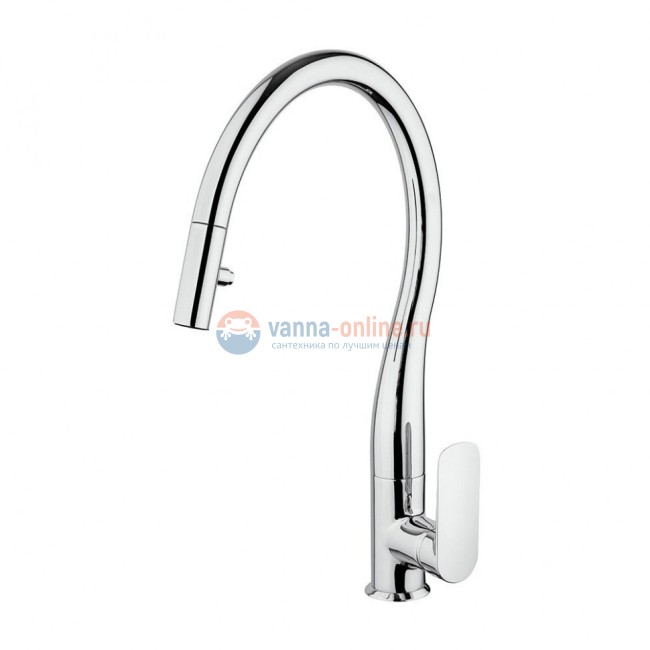 Смеситель для кухни Paini Nove выдвижной излив 09CR591D