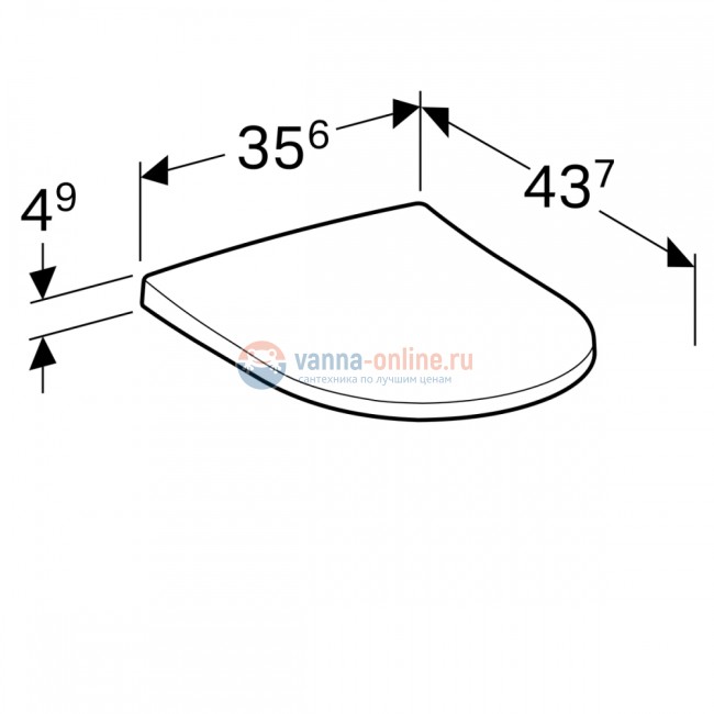 Крышка-сиденье Geberit Acanto 500.660.01.2 с микролифтом