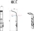 Душевая панель Ravak Totem Jet Inox X01453
