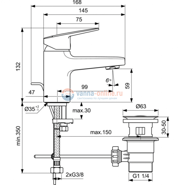 Смеситель для раковины Ideal Standard CERAPLAN BD202AA Смеситель для раковины Ideal Standard CERAPLAN BD202AA