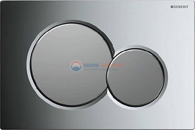 Клавиша Geberit Sigma Type 01 115.770.KA.5, пластик, хром глянцевый/матовый хром