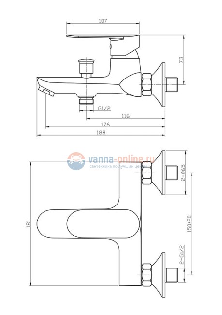 Душевая система Agger Breeze One A0893500, хром
