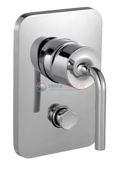 Смеситель Jacob Delafon Purist E98721-CP для ванны и душа, встраиваемый, внешняя часть Смеситель Jacob Delafon Purist E98721-CP для ванны и душа, встраиваемый, внешняя часть