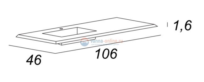 Раковина Cezares Bellagio 50213/50214 Раковина Cezares Bellagio 50213/50214