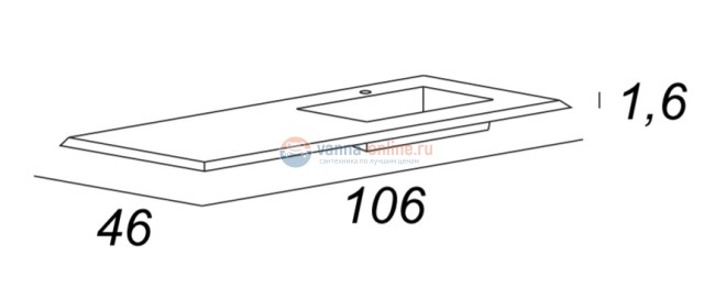 Раковина Cezares Bellagio 50213/50214 Раковина Cezares Bellagio 50213/50214