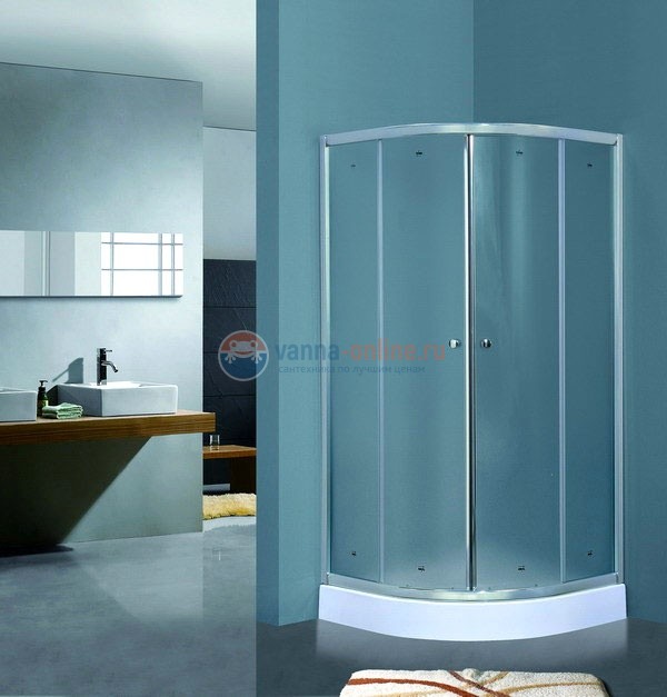 Душевой уголок Timo TL-8001 F Fabric Glass, стекло матовое, 80 х 80 х 200 см