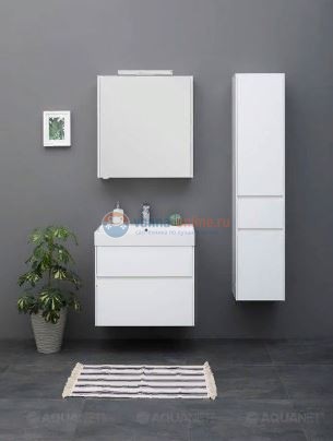 Тумба с раковиной Aquanet Бруклин 60 00203958, цвет- белый