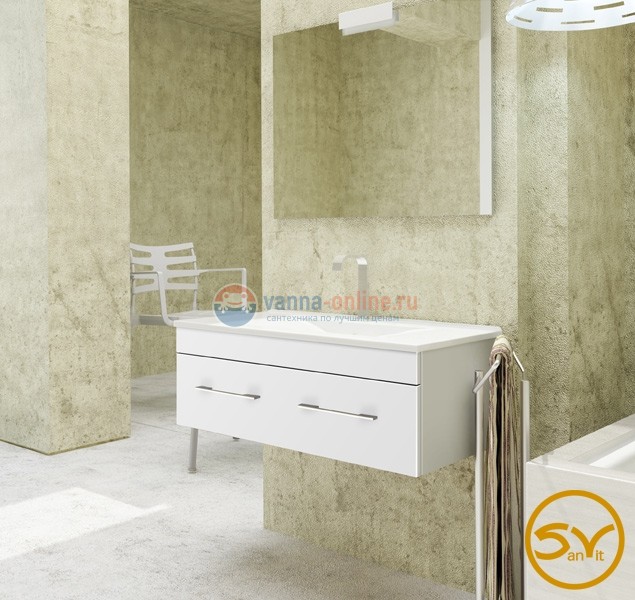 Тумба с раковиной Sanvit Квадро 120 kkvad120