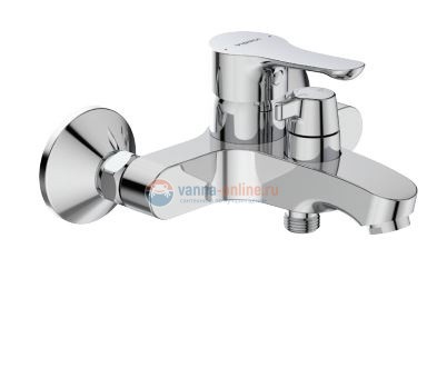 Смеситель для ванны и душа Vidima Wave BA416AA, хром Смеситель для ванны и душа Vidima Wave BA416AA, хром