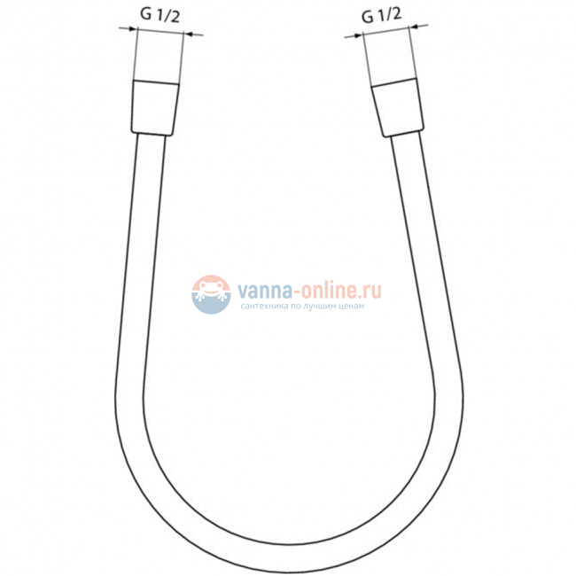Пластиковый шланг для душа 1750 мм Ideal Standard IDEALFLEX A4109AA