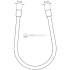 Пластиковый шланг для душа 1750 мм Ideal Standard IDEALFLEX A4109AA