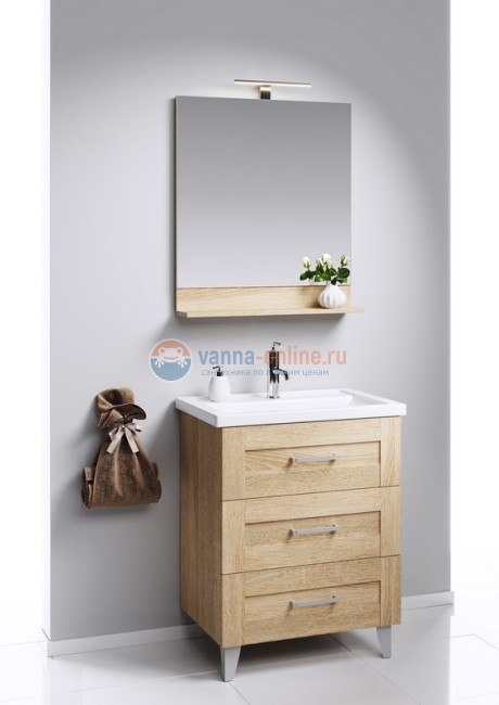 Тумба с раковиной Aqwella Фостер 80 FOS01083DS, напольная