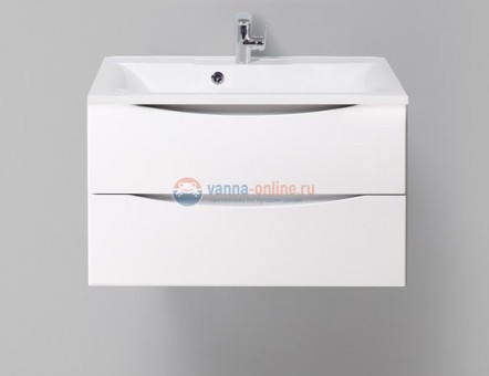 Тумба под раковину BelBagno Marino 70 Bianco Lucido MARINO-700-2C-SO-BL-P, 70 х 45 х 55 см - белый глянец