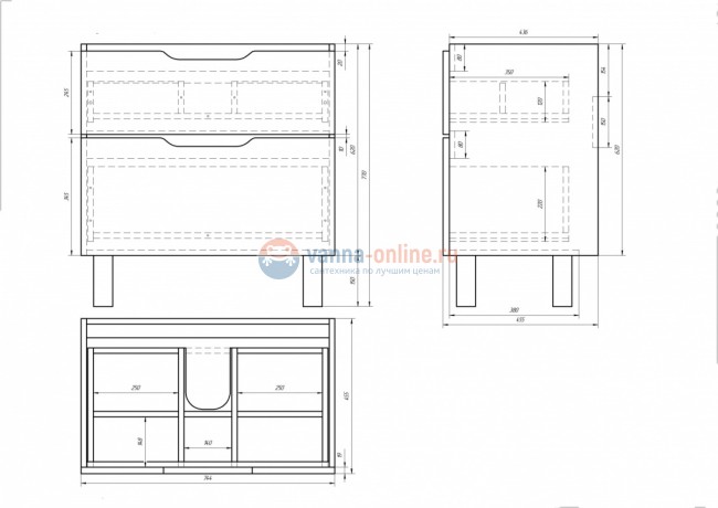 Тумба под раковину Dreja Q Plus 80, белый лак, органайзер Тумба под раковину Dreja Q Plus 80, белый лак, органайзер
