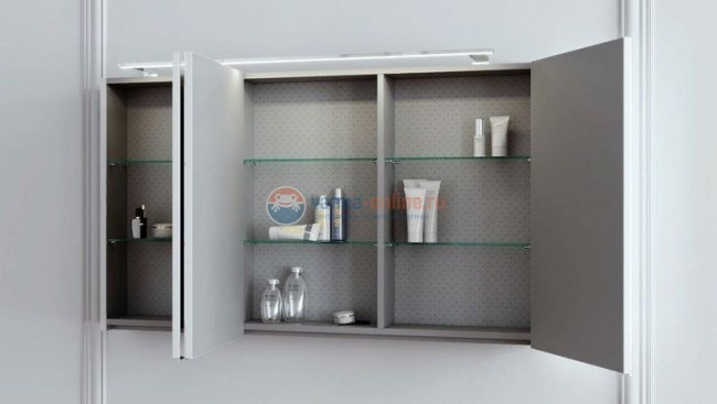 Зеркальный шкаф Clarberg Papyrus 120 Pap.04.12/W