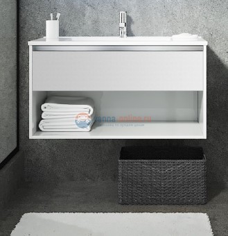 Тумба с раковиной Sanvit Контур kkont070, 70 см подвесная, белый глянцевый Тумба с раковиной Sanvit Контур kkont070, 70 см подвесная, белый глянцевый