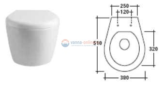 Подвесной унитаз Galassia Xes 9907