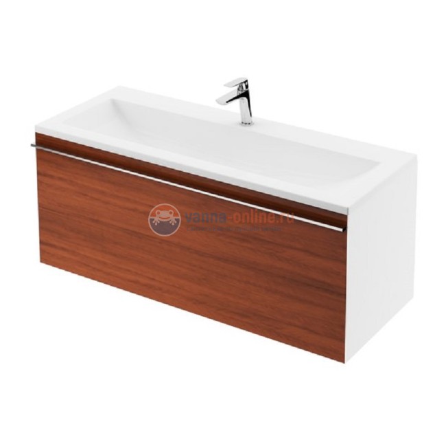 Тумба под раковину Ravak SD 800 Clear, фасад вишня, корпус белый