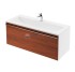 Тумба под раковину Ravak SD 800 Clear, фасад вишня, корпус белый