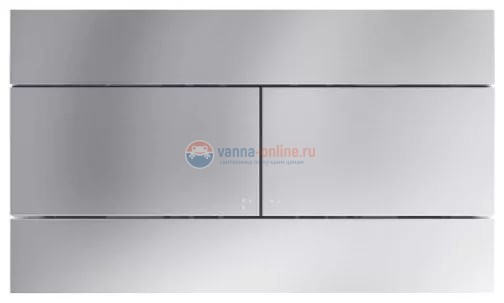 Кнопка смыва Jacob Delafon E4316-38R двойная цвет матовый велюр (супер сталь) Кнопка смыва Jacob Delafon E4316-38R двойная цвет матовый велюр (супер сталь)