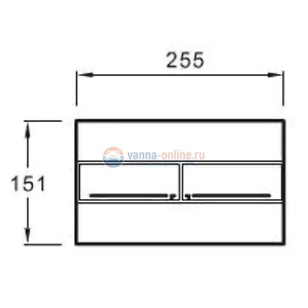 Кнопка смыва Jacob Delafon E4316-38R двойная цвет матовый велюр (супер сталь) Кнопка смыва Jacob Delafon E4316-38R двойная цвет матовый велюр (супер сталь)