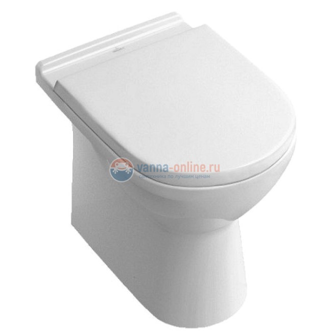 Унитаз Villeroy&Boch O.novo 5657 1001, приставной, White Alpin (белый), 35*57 см