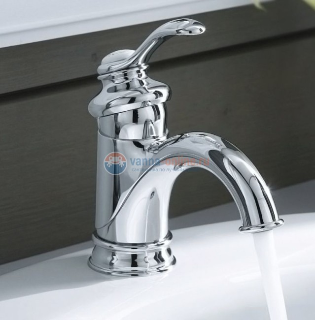 Смеситель Jacob Delafon Fairfax E72090 для раковины с донным клапаном Смеситель Jacob Delafon Fairfax E72090 для раковины с донным клапаном