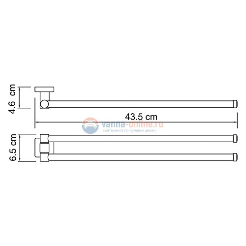 Полотенцедержатель WasserKRAFT Lippe 6531 Полотенцедержатель WasserKRAFT Lippe 6531