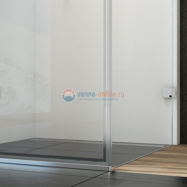 Душевая дверь в нишу Ravak Brilliant BSDPS-90/90 R 0UP77A00Z1, хром/транспарент