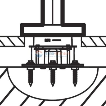 База Jacob Delafon Stillness 97906D-NF для установки напольного смесителя